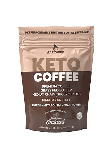 Rapid Fire Keto Coffee original 225 g pouch, manufacturer product image